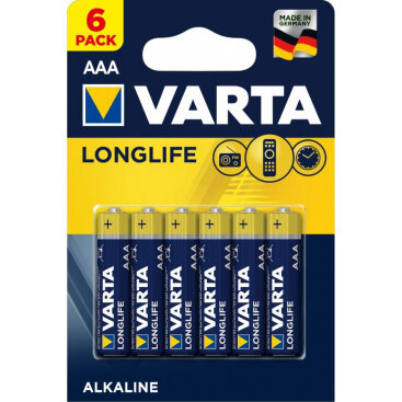 Baterie Alcalină Varta Longlife 4103 AAA / LR3 1.5V Set 6xBuc