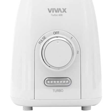 Blender Vivax BL-600G  600W  1.5L  2 Trepte  Functie PULSE Functie Zdrobire Gheata  Alb