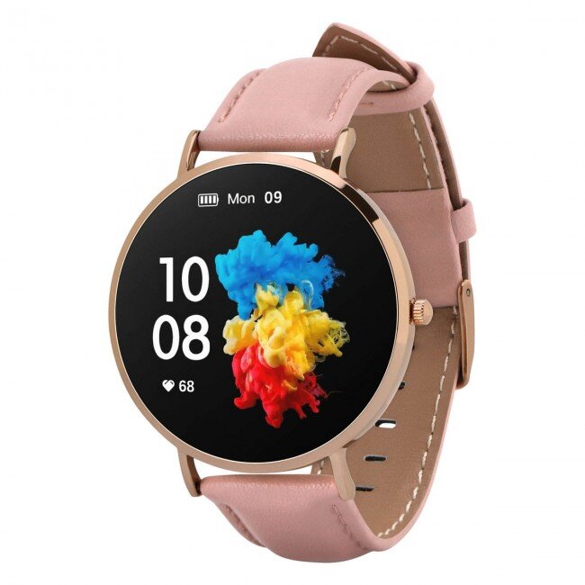 Smartwatch Verona Gold-Pink Leather