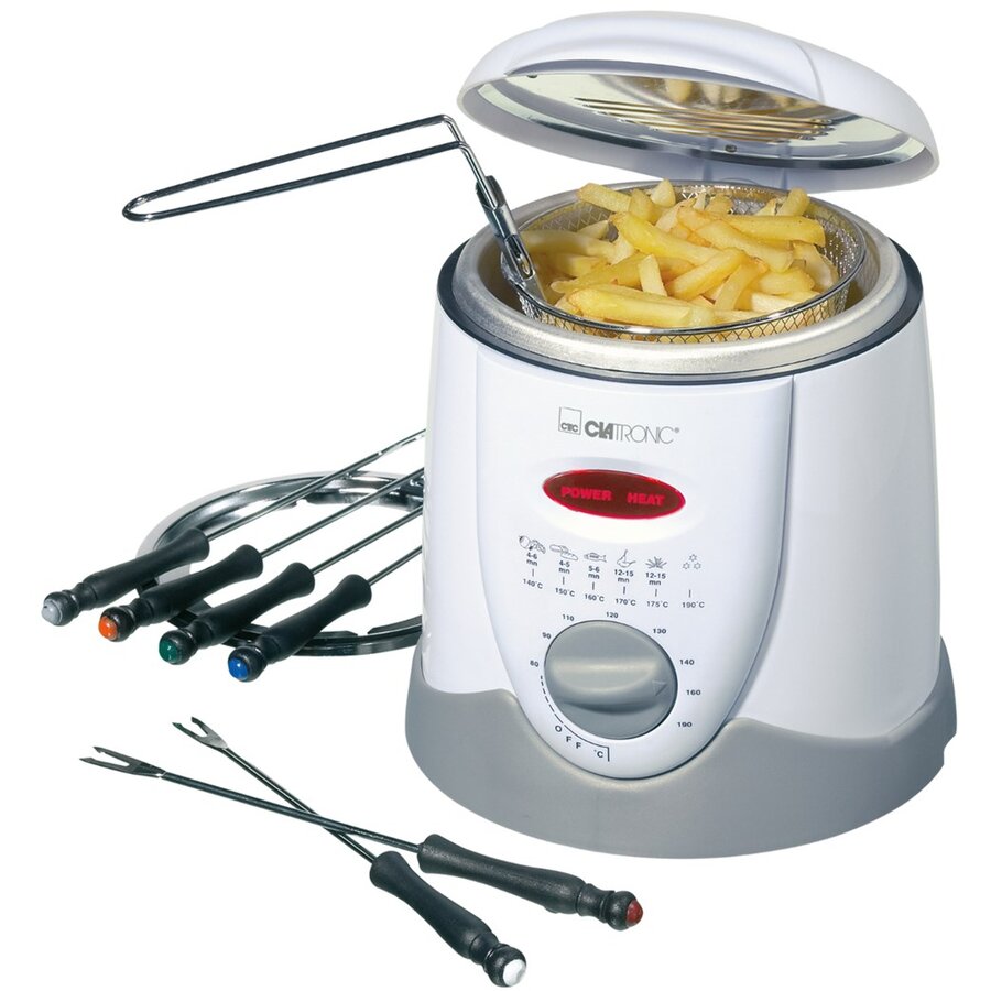 Friteuza Clatronic FFR 2916 Single 1 L Stand-Alone 900W Deep Fryer Alb — imaginea 2