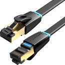 IKCBG Ethernet, Cat. 8, mufat 2xRJ45, U/FTP, lungime 1.5m, 40Gbps, Negru