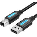 COQBG, USB 2.0 la USB-B, 2A, 480 Mbps, 1.5m, Negru