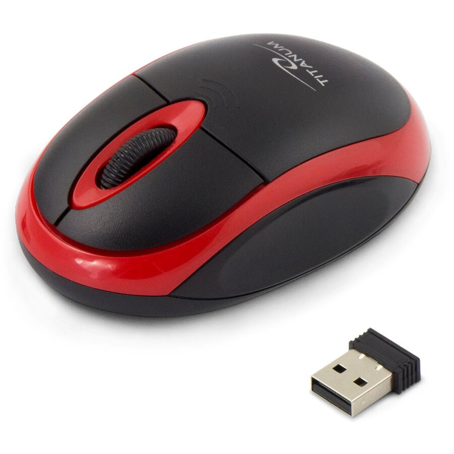 Mouse TM116E Wireless 3D  2.4GHZ 	1000DPI Rosu