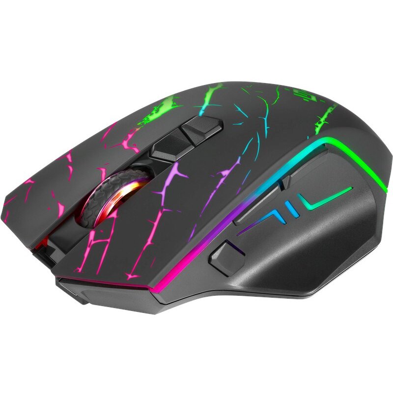 Mouse Defender GM-503 Uran Optic RF Wireless RGB 3200DPI 8P Gri — imaginea 2