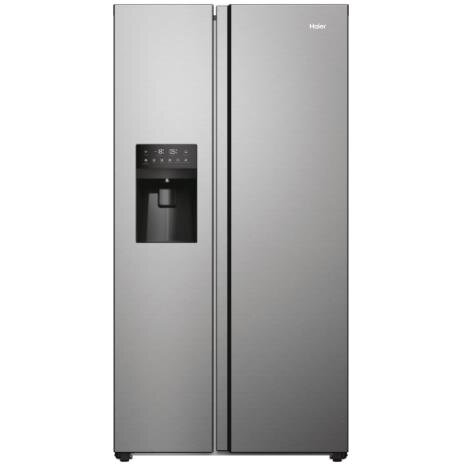 Side by side Haier HSR5918DIMP, 511 L, Total No Frost, Display touch, Dispenser apa și gheață, Clasa D , H 177 cm (Argintiu) — imaginea 2