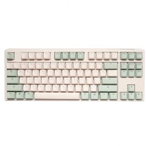 Tastatura Gaming One 3 Matcha TKL Switch Cherry MX Blue Layout US Alb/Verde Deschis