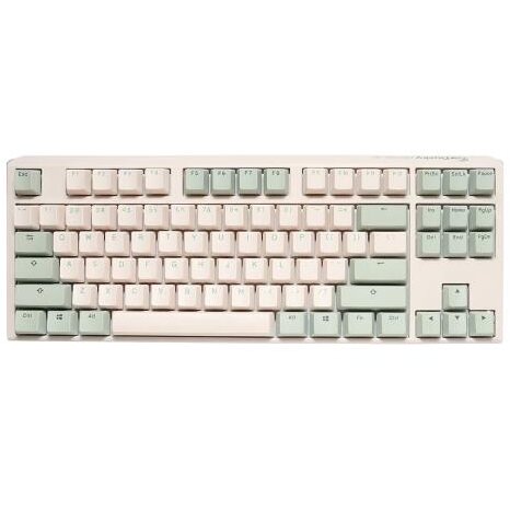 Tastatura Gaming One 3 Matcha TKL Cherry Silent Red Layout US Alb/Verde Deschis