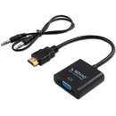 HDMI – VGA + Audio CL-23/B Negru
