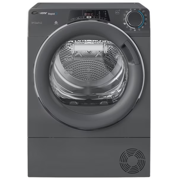 Uscator De Rufe RapidO 9Kg Clasa A++ Pompa De Caldura Wi-Fi Bluetooth Easy Case Gri Inchis
