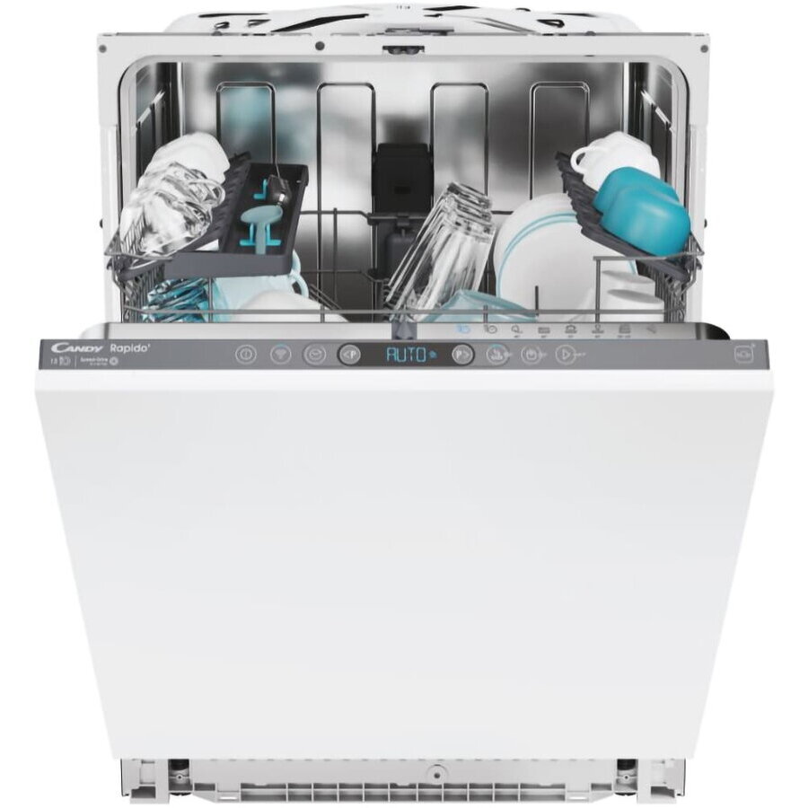 Masina De Spalat Vase Incorporabila Rapido 13 Seturi 8 Programe Clasa C WiFi Motor Speed-Drive Inverter Usa Inteligenta 597x555x818 Alb