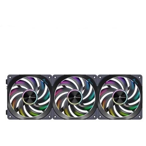 Set Ventilatoare MagFlow 3 Bucati 120MM Iluminare ARGB Negru