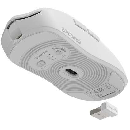 Mouse Genesis Zircon 500 Wireless Alb