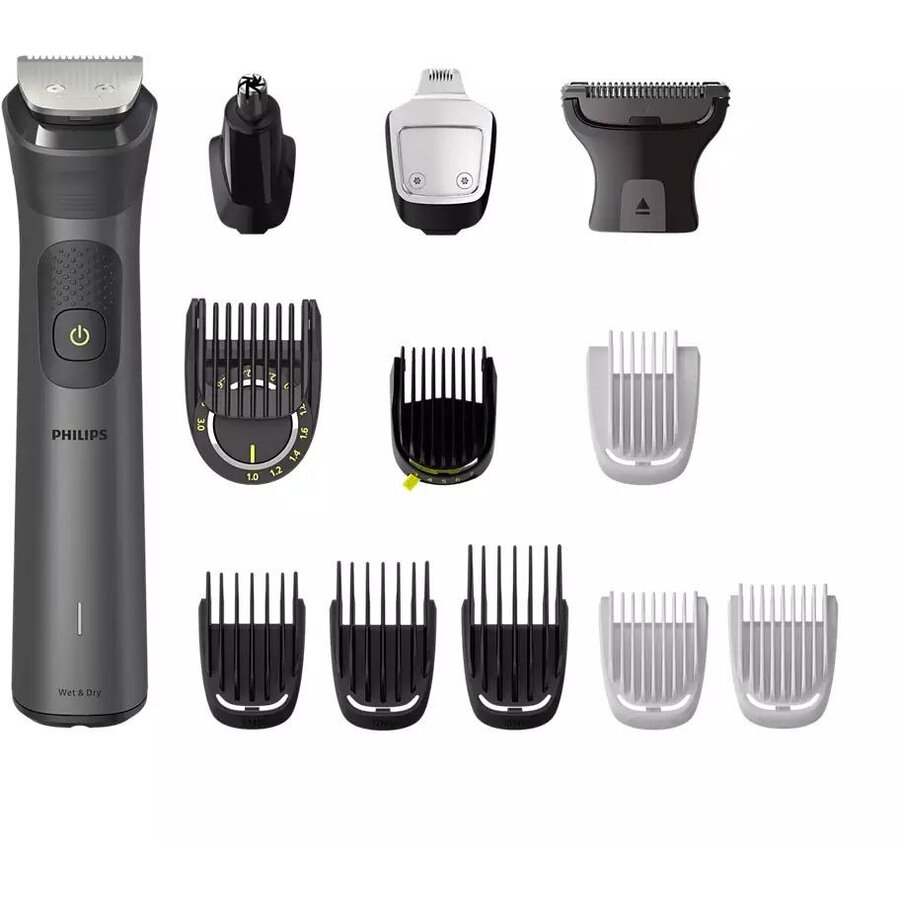 Aparat de tuns multifunctional 13 in 1 Philips Multigroom Series 7000 MG7920/15, Acumulator, Autonomie 120 min, Rezistent la apa, 3 peipteni (Negru) - imagine 3