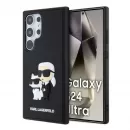 Cover  3D Rubber Karl&Choupette pentru Samsung Galaxy S24 Ultra, Negru