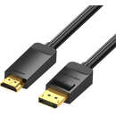 HAGBH, DisplayPort 1.2 tata - HDMI 1.4 tata, 4K, 30Hz, 2m, Negru
