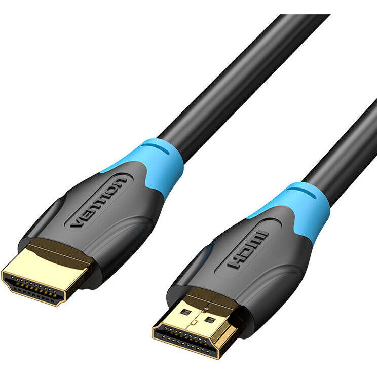 Cablu de date AACBH, HDMI 2.0 tata - HDMI 2.0 tata, 4K, 60Hz, 3D, HDR, 2m, Negru