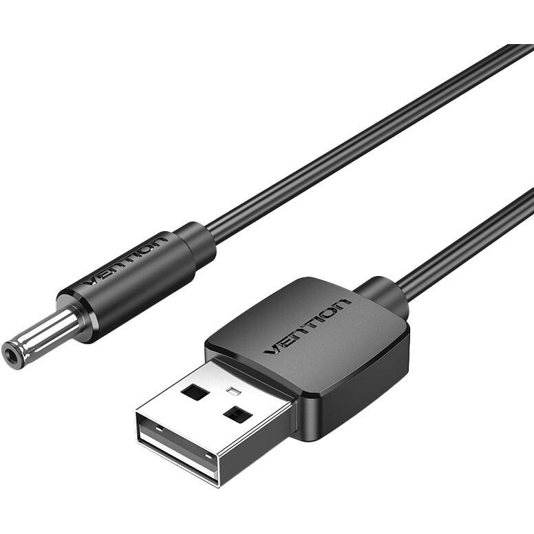 Cablu de date CEXBF, USB/DC 3.5mm, 2A, 1m, Negru