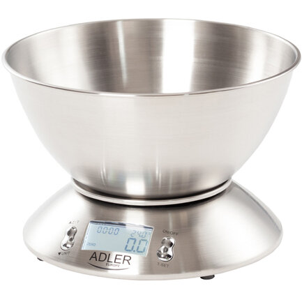 Cantar de Bucatarie Cu Bol Inox 1.8l Argintiu