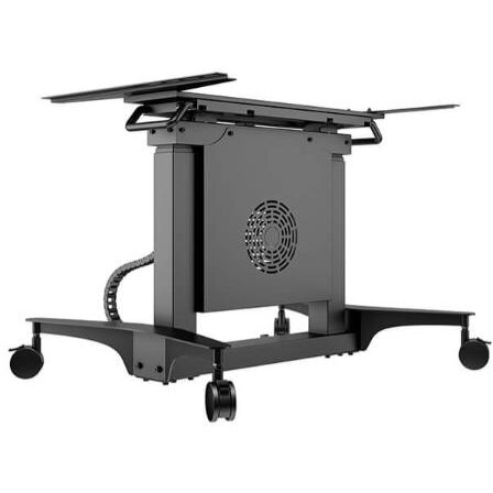 Stand Mobil MB-7104 Tip Masa pentru Display-uri & Touchscreen-uri 32-86Inch Max. 100KG Motorizat Telecomanda Negru