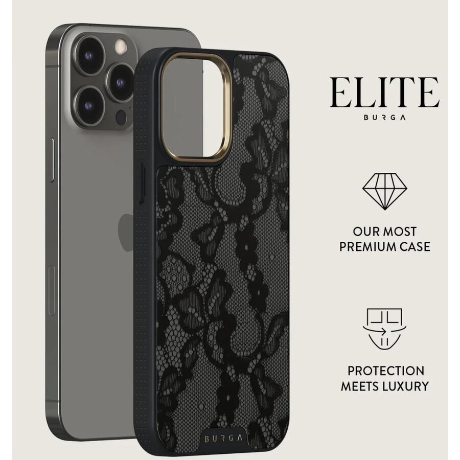 Husa Burga Elite Gold Magnetic pentru iPhone 15 Pro — imaginea 2