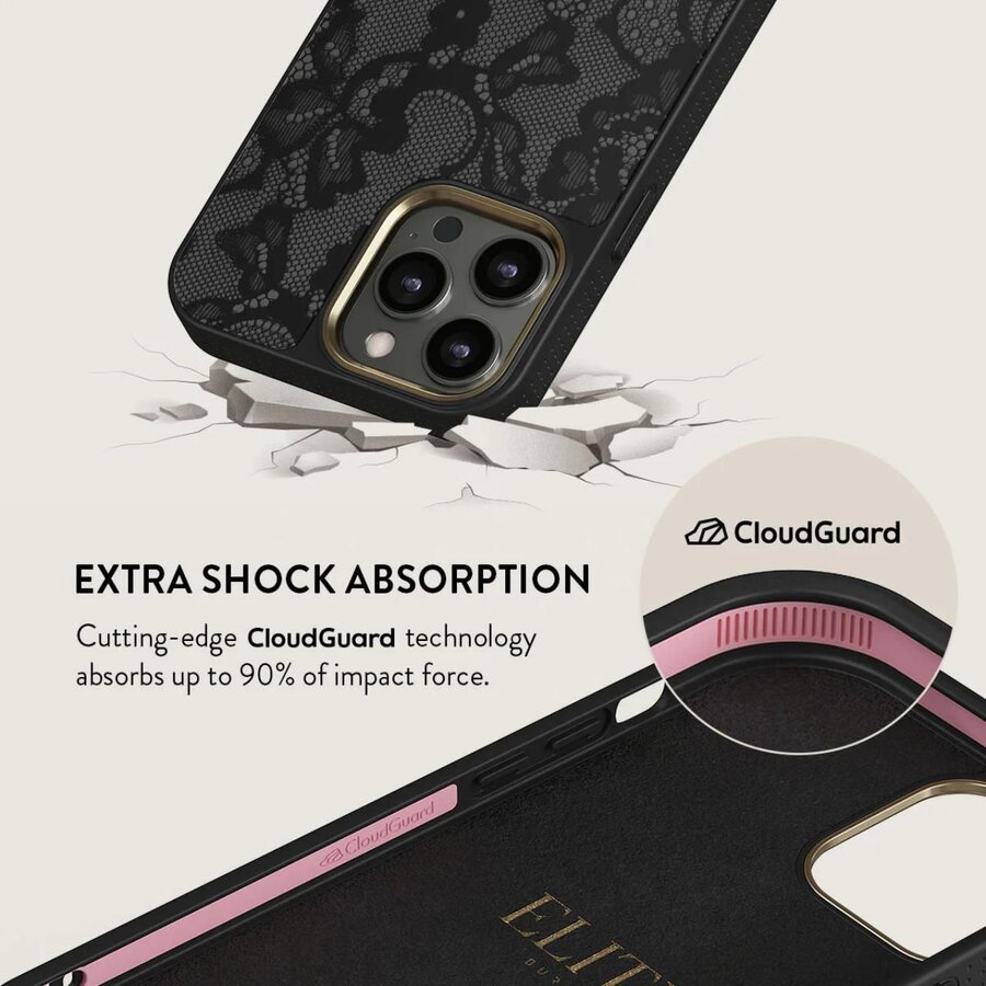 Husa Burga Elite Gold Magnetic pentru iPhone 15 Pro — imaginea 3