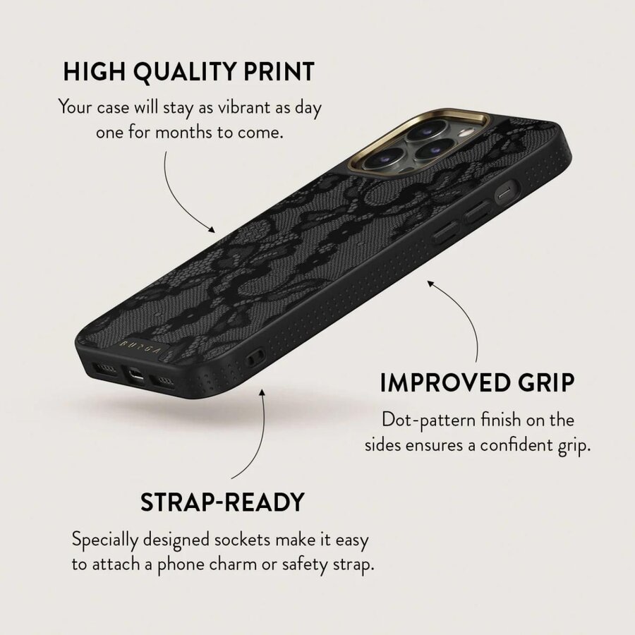 Husa Burga Elite Gold Magnetic pentru iPhone 15 Pro — imaginea 5