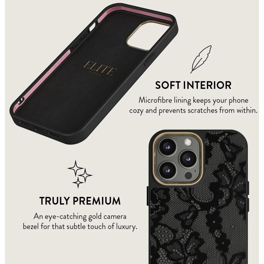 Husa Burga Elite Gold Magnetic pentru iPhone 15 Pro — imaginea 6