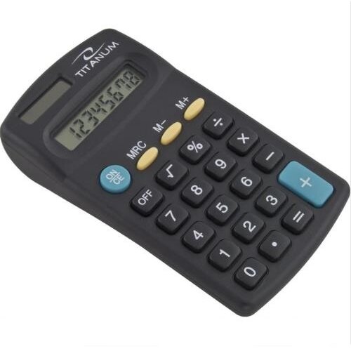 Calculator de Buzunar Tales 8 Digits Negru