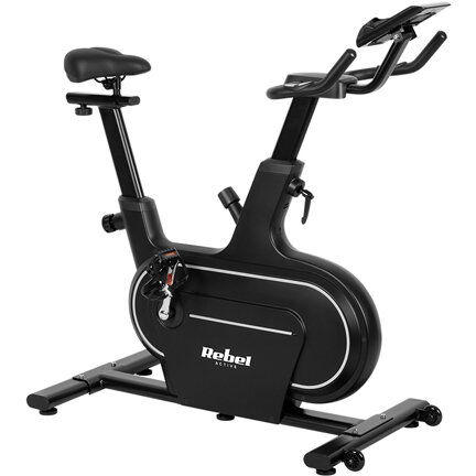 Bicicletă Spinning Rebel ACTIVE Afișaj LCD Suport Telefon/Tableta Greutate Maximă Utilizator 120kg Negru