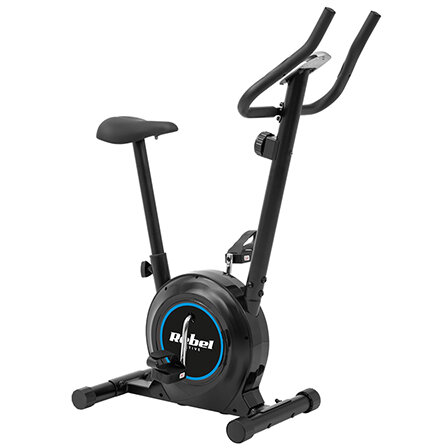 Bicicletă Fitness Rebel ACTIVE Magnetică Afișaj LCD Ritm Cardiac Timp Viteza Distanță Calorii Negru