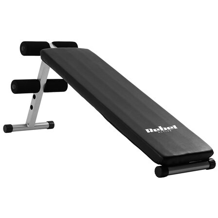 Bancă Antrenament Inclinata Rebel RBA-2004 Capacitate Maximă 170Kg Negru