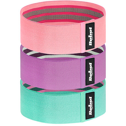 Benzi Elastice Rebel ACTIVE Set x3 Material Textil Multicolor