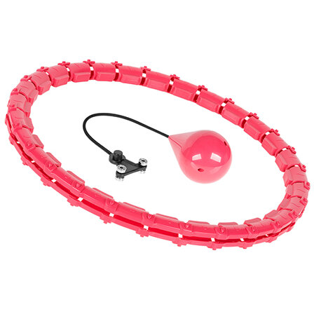 Cerc Fitness Rebel ACTIVE Hula Hoop ABS Diametru Maxim 50cm Roșu