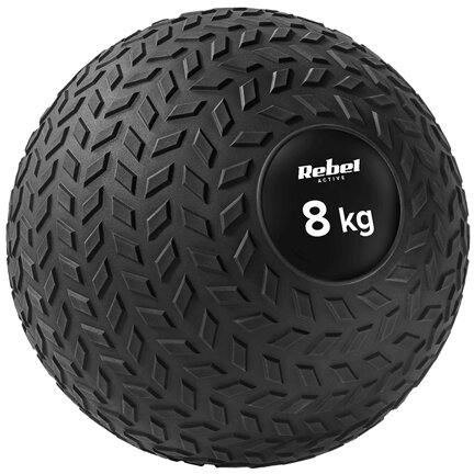 Minge Medicinala Rebel ACTIVE Mica Slam Ball 3kg Diametru 23cm PVC Negru — imaginea 2