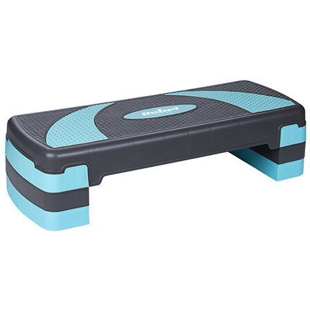 Stepper Aerobic Rebel ACTIVE 3x Nivele PP Gri/Albastru