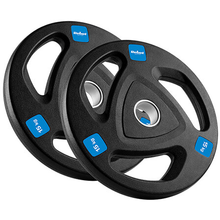 Disc Greutate Rebel ACTI Fonta Cauciucată Set 2 x 15kg Negru
