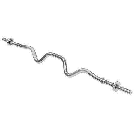 Bara Barbell Rebel ACTIVE 120cm 5.3kg Oțel Cromat Argintiu