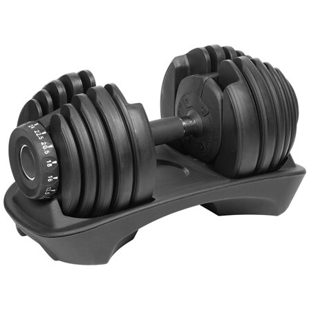 Gantera Reglabilă Rebel ACTIVE Automata Din Fonta 24kg Negru