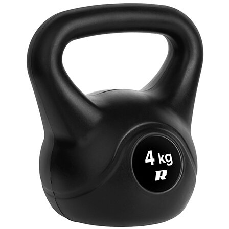 Kettlebell Rebel ACTIVE 4kg PVC Negru
