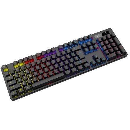 Tastatura Gaming Multimedia FIGHTER 3 OVMK89B Iluminare RGB XINDA BlueSwitch Negru