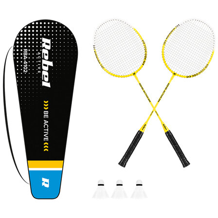 Set Badminton ACTIVE 2 x Rachete 3 x Fluturasi Husa