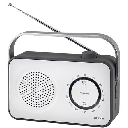 Radio RADIO PORTABIL AM/ FM CAUCIUCAT ALB