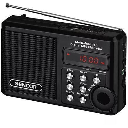 Radio RADIO PORTABIL MICRO SD NEGRU