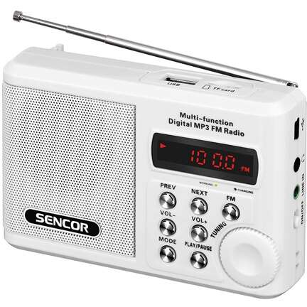 Radio Sencor RADIO PORTABIL MICRO SD ALB
