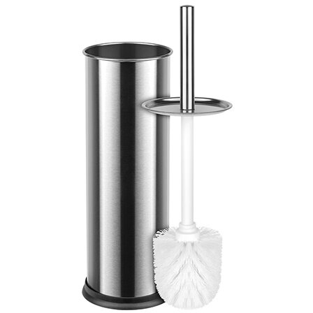 Perie WC Cu Suport Inox Argintiu