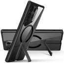 Flickstand Boost Halolock MagSafe compatibila cu Samsung Galaxy S24 Ultra Black/Clear