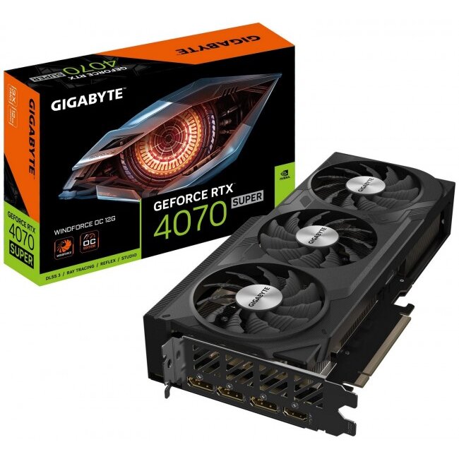 Placa Video GeForce RTX 4070 Super Windforce OC 12GB DLSS 3