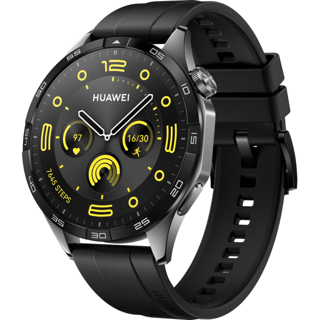 Smartwatch Watch GT4 Phoinix-B19F 46mm Curea Black Fluoroelastomer Black 55020BGS