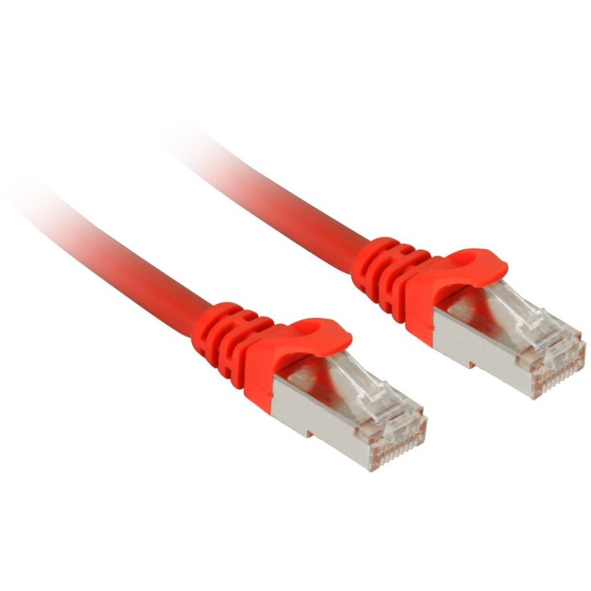 Patchcord S/FTP Cat7 0.5m Red