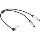 headset adapter 3.5mm 4pin jack plug> 2x 3.5mm 3pin jack socket (CTIA), Y-cable